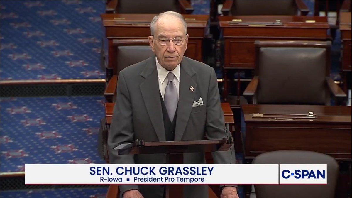 Sen. Chuck Grassley: "America is very fortunate to have the strongest military in the world, capable of not only projecting power, but of doing so with discipline, coordination, and a clear sense of power."