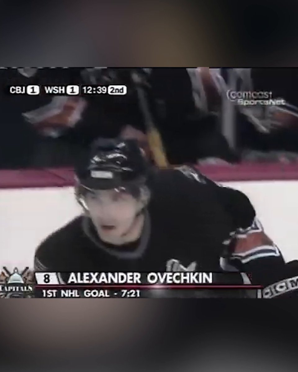 Alex Ovechkin's first NHL goal came against the Blue Jackets ๐ฅ Capitals-Blue Jackets, 7:00 PM ET tonight on ESPN and the ESPN App! ๐ฟ