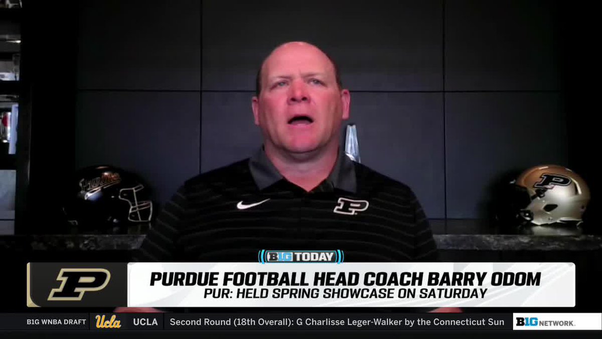 “I’m excited about what this group has done. The physical makeup of our team is so much better.” HC Barry Odom on Purdue Football’s offseason development 👇 #B1GToday