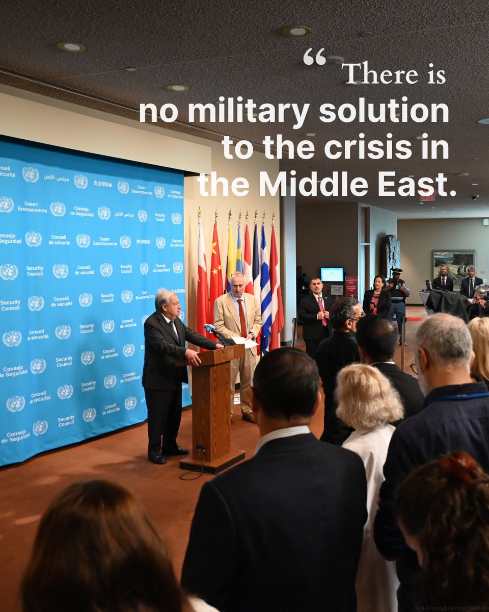 There is no military solution to the crisis in the Middle East. Serious negotiations must resume. The ceasefire must be preserved – and extended as necessary. And international navigational rights & freedoms – including in the Strait of Hormuz – must be respected by all parties.