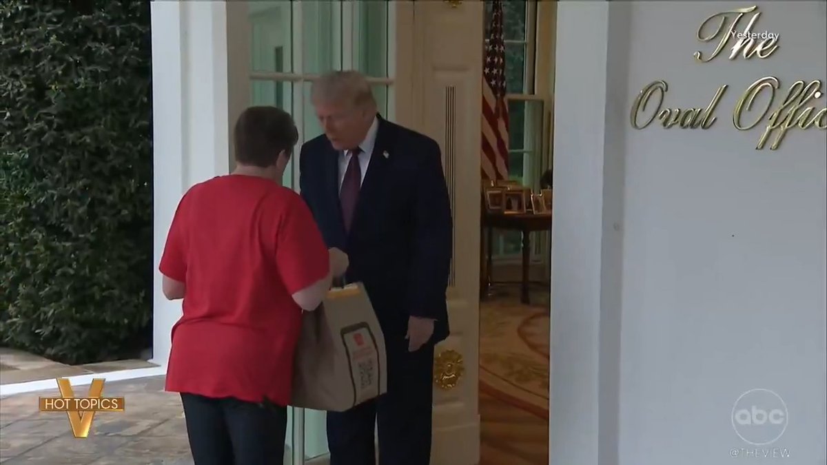 DID WHITE HOUSE DOORDASHER MOMENT BACKFIRE? After a White House press event put a spotlight on delivery woman Sharon Simmons, who is being called the "DoorDash Grandma," — 'The View' co-hosts react.