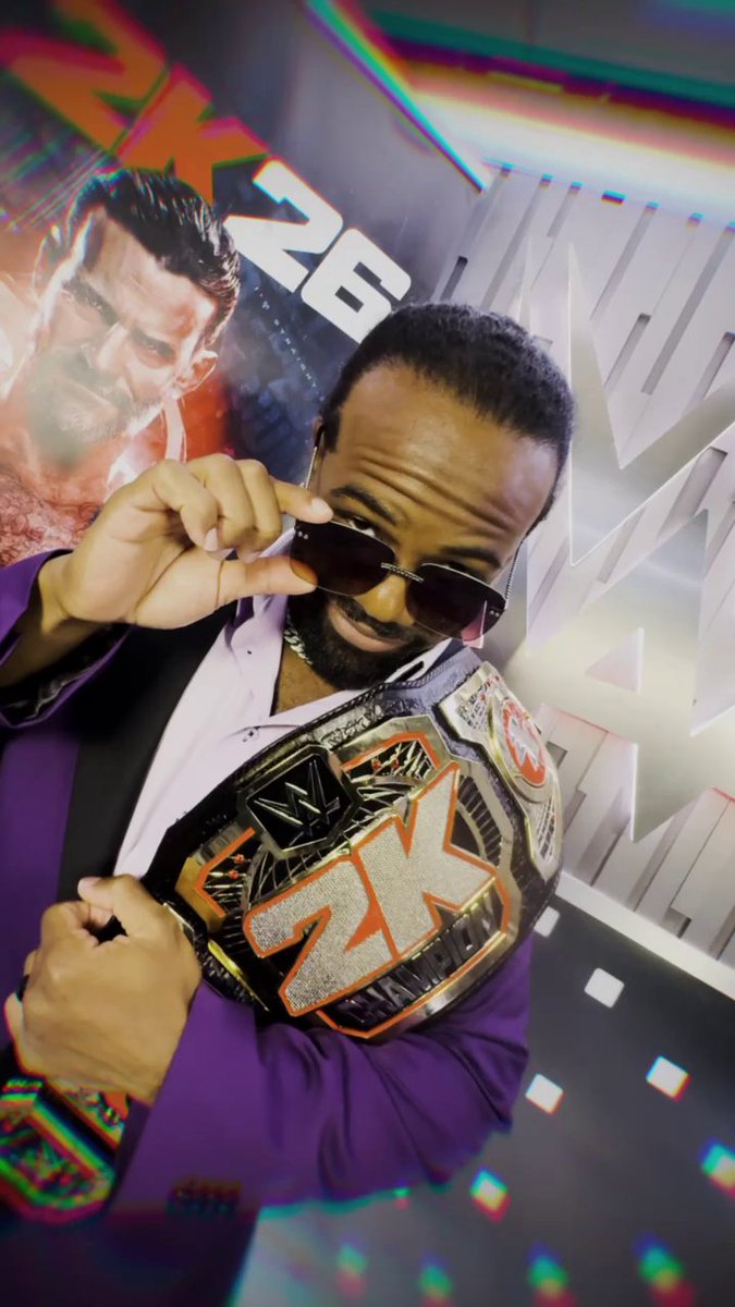 Shiny? Yes. ✨ Earned? That’s on you. 😎 🏆 Introducing our new @WWEGames title belt! Find our social crew this week at WWE World to take a photo and hold gold! #WrestleMania #WWE2K26