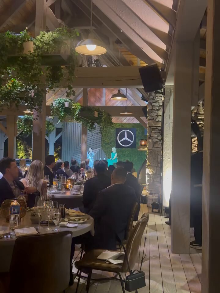[new/old] Caitlin at a fireside chat for Mercedes-Benz during the Masters tournament this past weekend!⛳️ via oooolajuwon