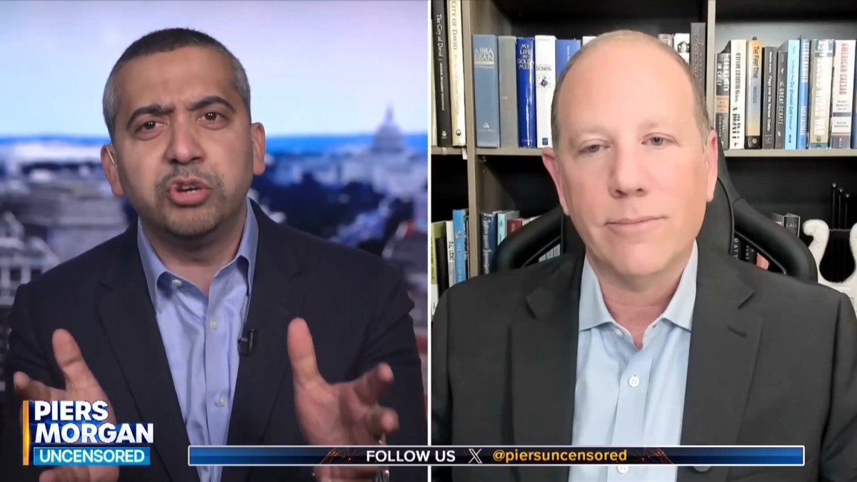 "You're morally WORSE than Iran... you bombed six countries!" Watch more of Piers Morgan's debate with Mehdi Hasan and Doron Spielman👇 📺 Piers Morgan | Mehdi Hasan | Doron Spielman