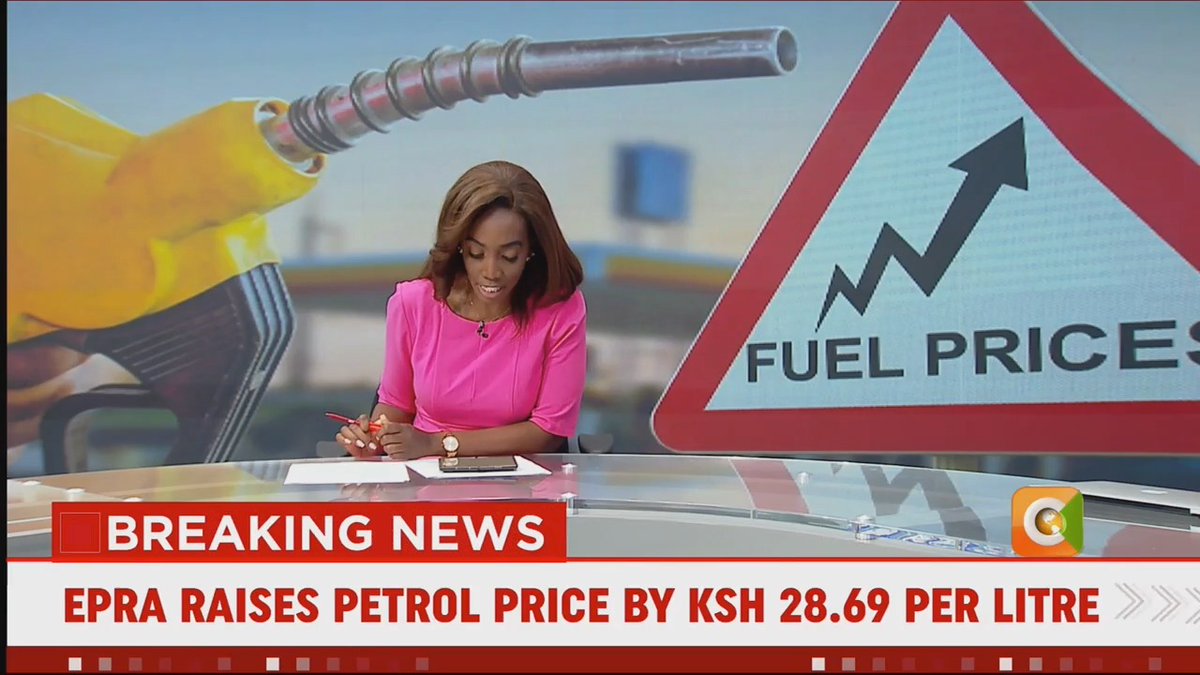 BREAKING: EPRA raises petrol price by Ksh 28.69 per litre EPRA raises diesel price by Ksh 40.30 per litre Kerosene price remains unchanged The price of petrol in Nairobi is 206.97 per litre The price of diesel in Nairobi is 206.84 per litre #CitizenExplainer