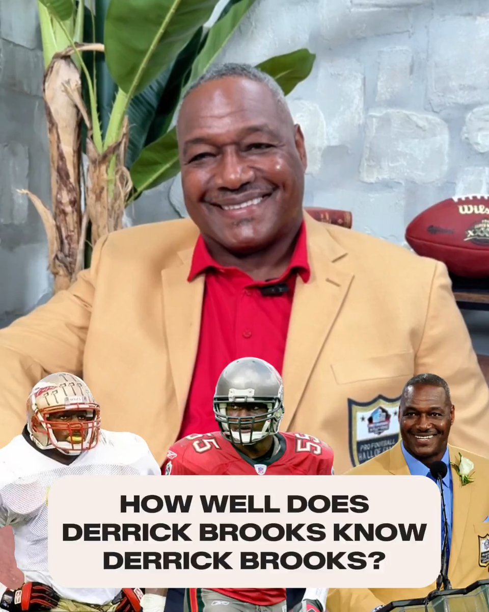 From Florida State to Canton, Derrick Brooks wrote the greatest Buccaneers story of all time 🐐 🔜 2026 NFL Draft – April 23-25 on NFLN/ESPN/ABC