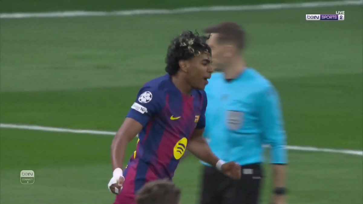 لامين يامال يرد في الميدان ويسجل أول أهداف برشلونة ويشعل اللقاء 🔥⚽️ #دوري_أبطال_أوروبا | #برشلونة | #أتليتيكو_مدريد