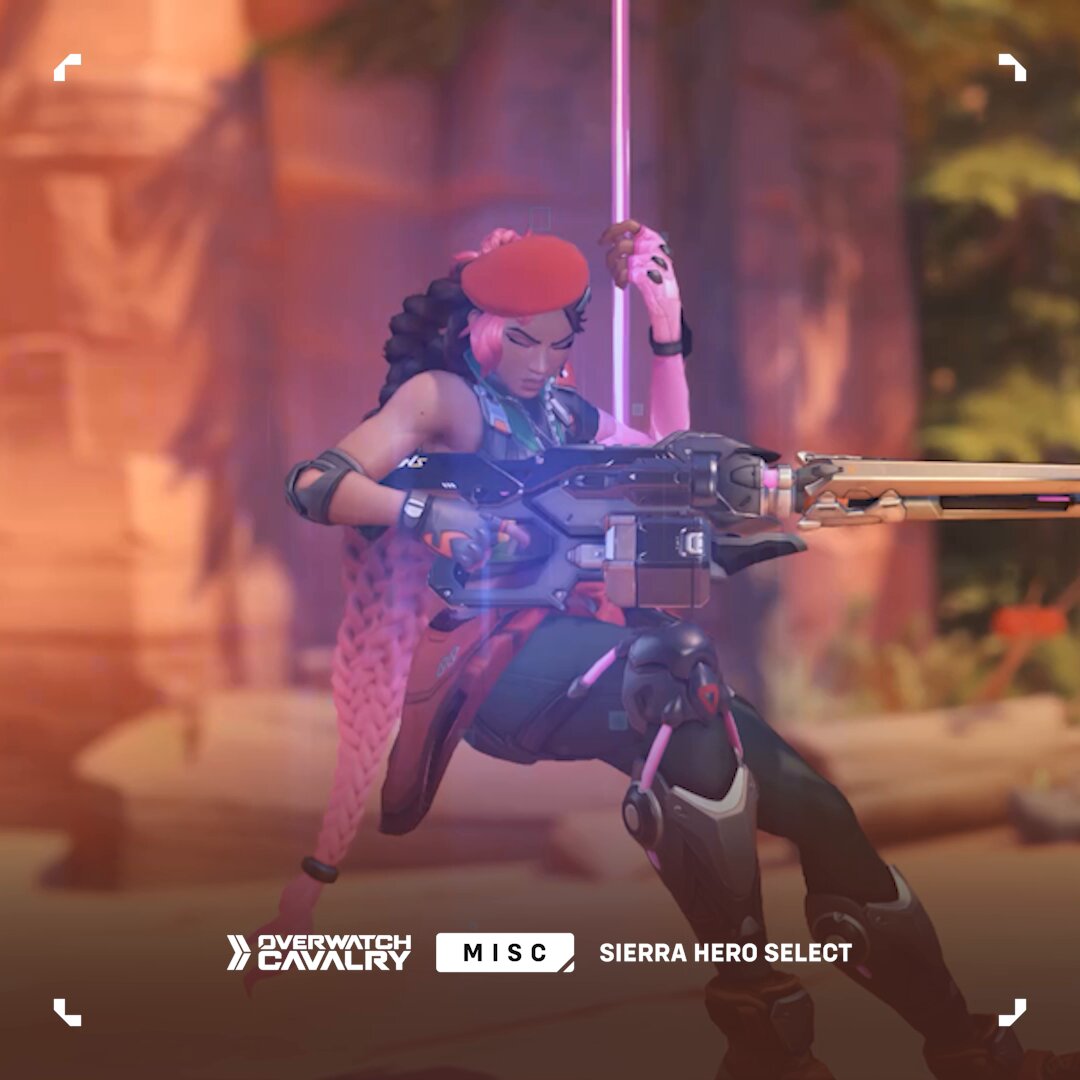 First Look at Sierra’s Hero Select Animation in #Overwatch 🪖