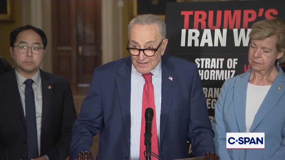 Sen. Schumer: "Let's call Trump's Iran policy for what it is. Not Trump's Operation Epic Fury, Trump's Operation 'Epic Failure'…what a colossal failure."