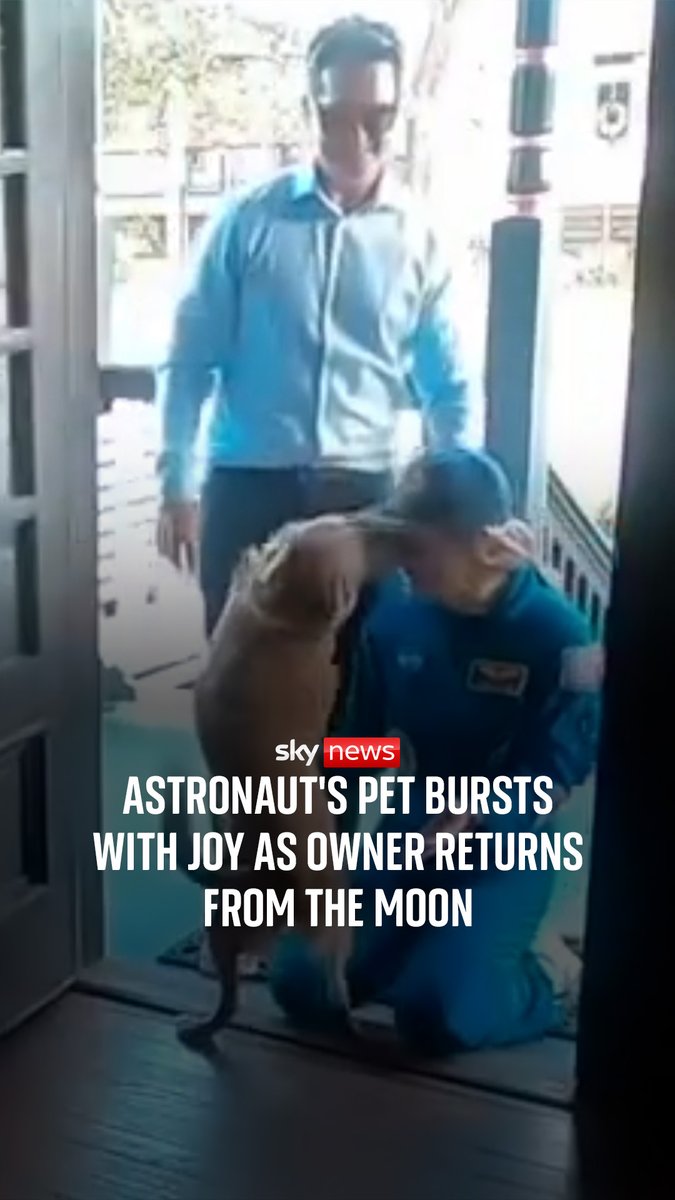 NASA astronaut Christina Koch received a warm welcome from her dog Sadie as she returned from the Artemis II mission. 'I'm still pretty sure I was the happier side of this reunion,' Koch wrote in her post. 🔗