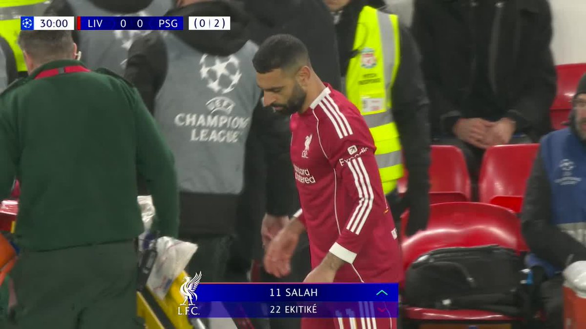 "Ekitike": Porque salió lesionado del partido de Liverpool ante PSG en la #ChampionsLeague