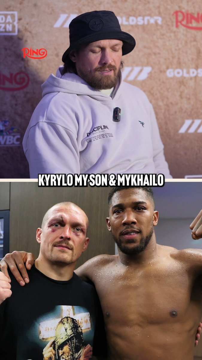 "We wanna play with AJ." 😅 Oleksandr Usyk opens up on having Anthony Joshua and his sons around him in training camp 🤝 Glory in Giza | May 23rd | LIVE on DAZN 🥊