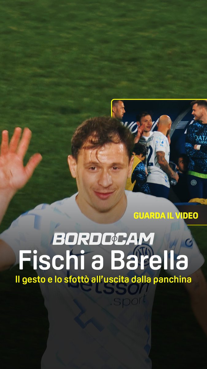 Fischi a Barella, poi lo 𝒔𝒇𝒐𝒕𝒕𝒐' che ha fatto arrabbiare i tifosi del Como... ripetuto anche in panchina 🙋‍♂️👋🏟️ 𝙈𝙚𝙣𝙩𝙧𝙚 𝙏𝙝𝙪𝙧𝙖𝙢... 🫶 🎤 @davidebernardi6 BordoCam #ComoInter è disponibile ora su #DAZN! 📲 @pokerstarsnews #Barella