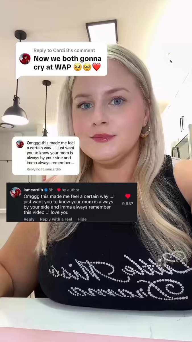 Another example of why Cardi is so loved… Did yall see the video on IG or Tik Tok a few day ago of the girl crying at the #littlemissdramatour to WAP because it reminded her of her late mother?… There is an update and Cardi has seen and replied to her.