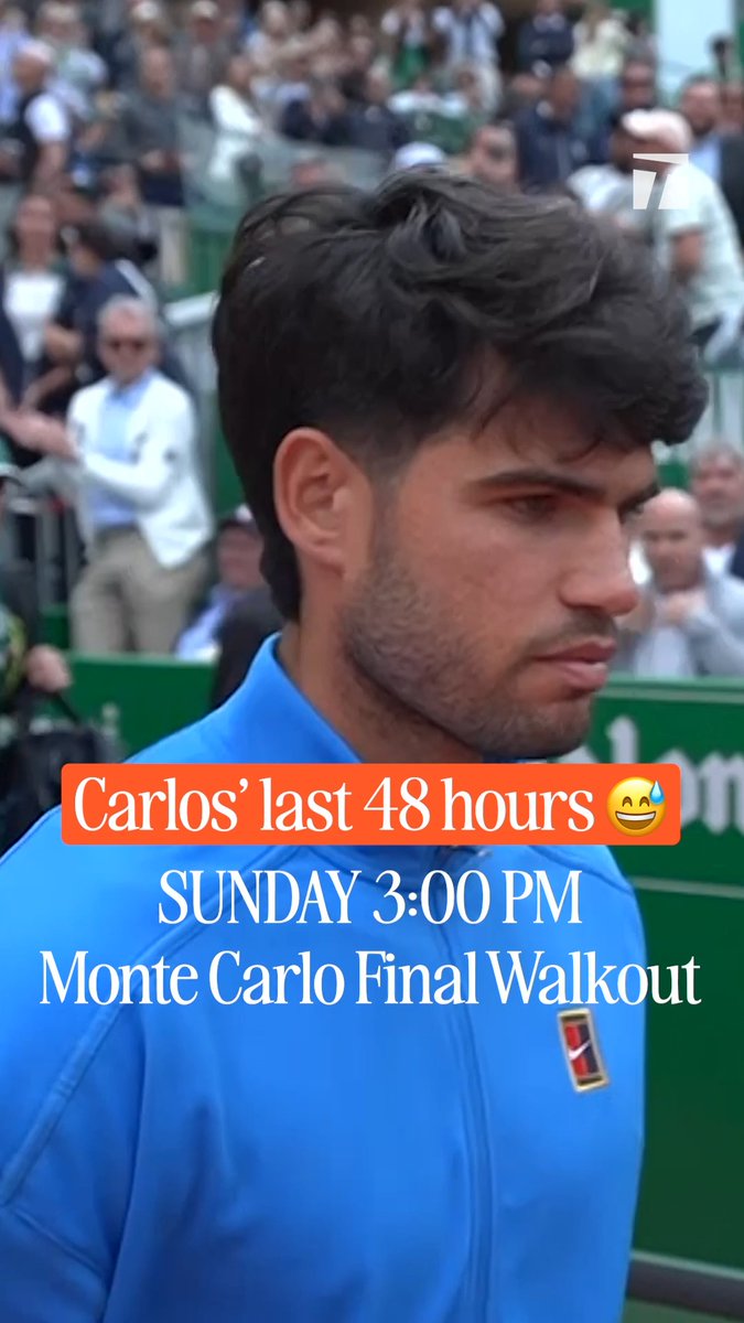Hello, he's got places to be. 😉 Carlos Alcaraz