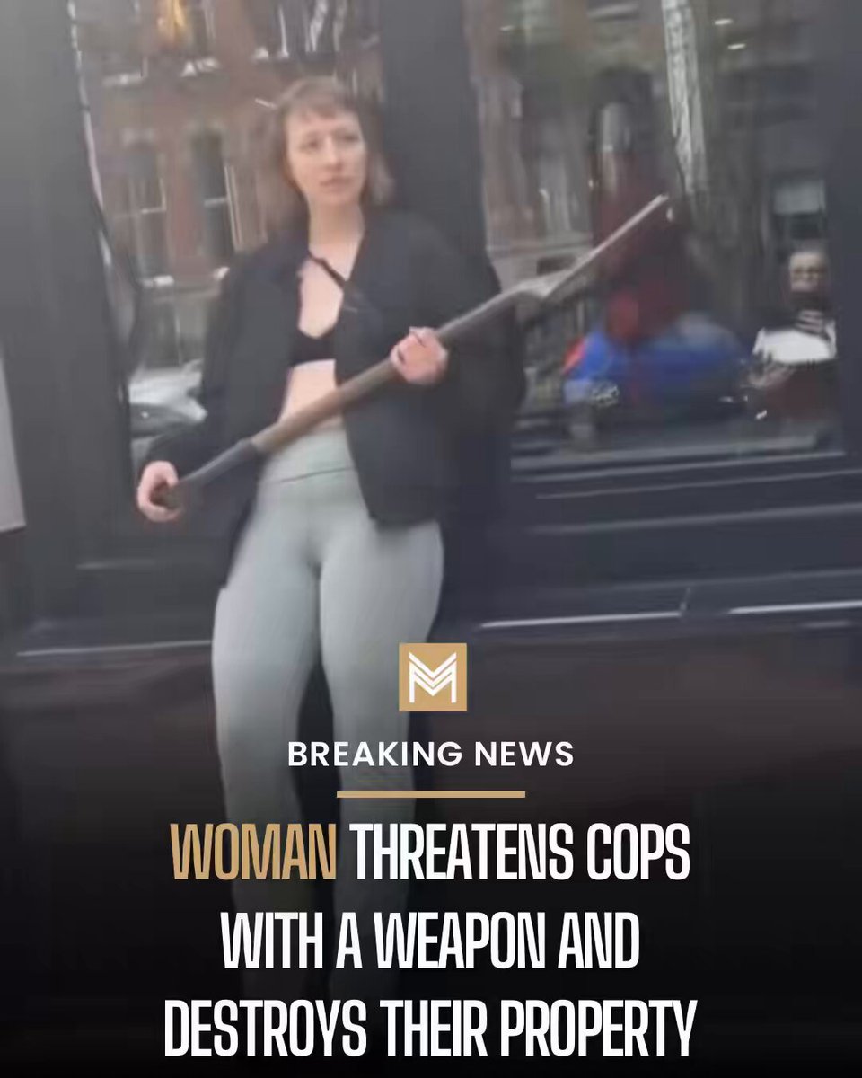 In Chicago, a woman armed with a shovel told officers “You’re next” — then followed through, striking a patrol car windshield multiple times in broad daylight. Officers did not shoot her. They did not kill her. They talked to her. Now think about every other person who was unarmed, posed no threat, made no warning — and did not survive the encounter. Actual threat. Actual weapon. Actual cop car windshield shattered. So what’s the difference here? 🎥: chicagocritterrr | IG