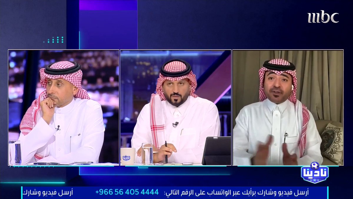 بدر الصقري: سامي الجابر لا ينفع للهلال في الوقت الحالي. سامي الجابر يرد: أتفق معك.😅