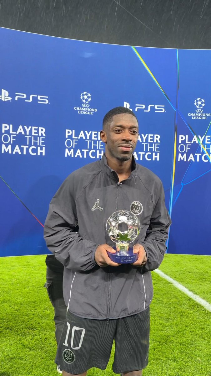 Dembélé POTM at Anfield 🏆 #UCL