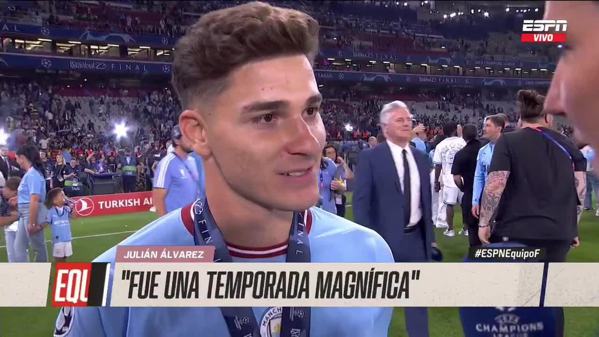 julián hace casi 3 años ganaba la champions con el mancity, si la llega a ganar con el atleti sería CINE, lo merece más que nadie después de tanto cuestionamiento