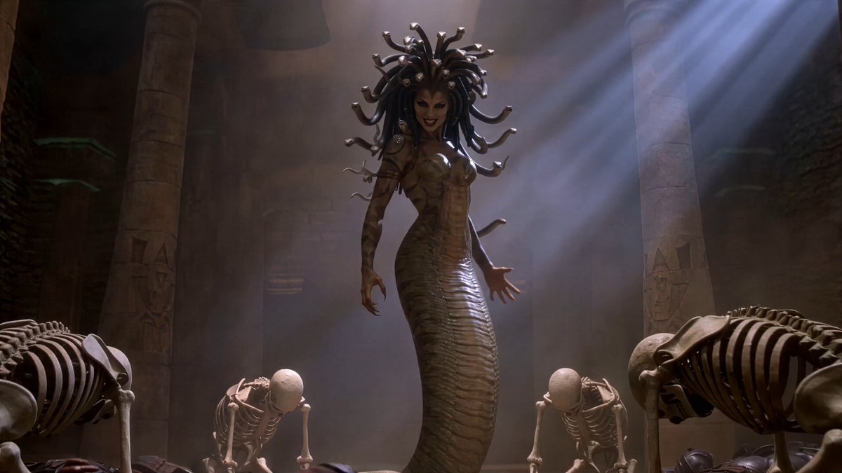 It is said 100 of the realm’s finest knights died that day. She has many names: Medusa, Lamia, Echidna the Mother of Monsters. One thing is certain she is a lethal opponent. SD2 Fantasy generation with topaz upscale 60fps. ⚔️🎧