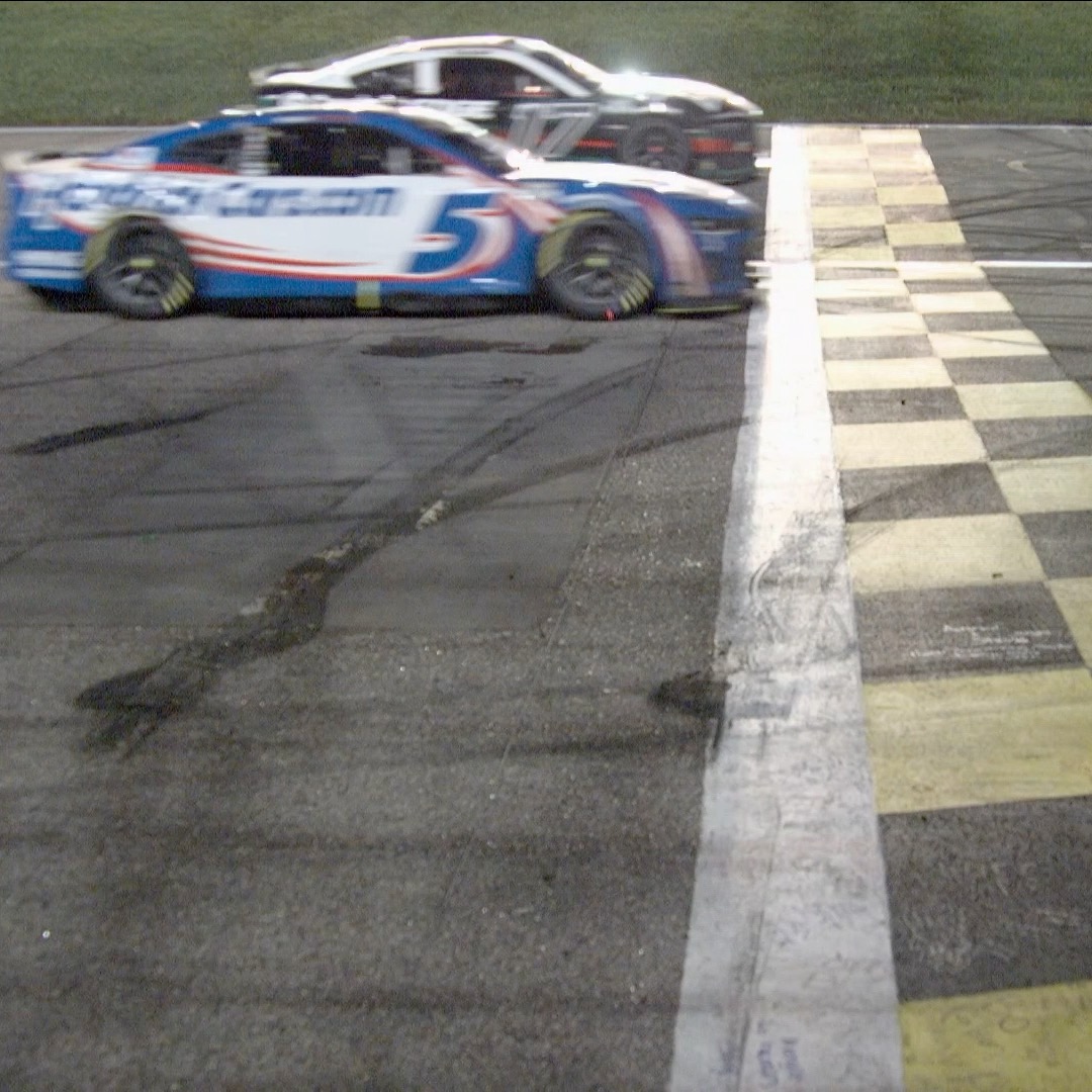 You can't get any closer than that! The 2024 finish at Kansas Speedway is pure cinema.