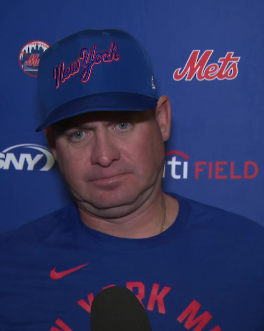 Carlos Mendoza says he hasn't given thought to moving Francisco Lindor down in the order "He's too good of a hitter. No I haven't considered that"