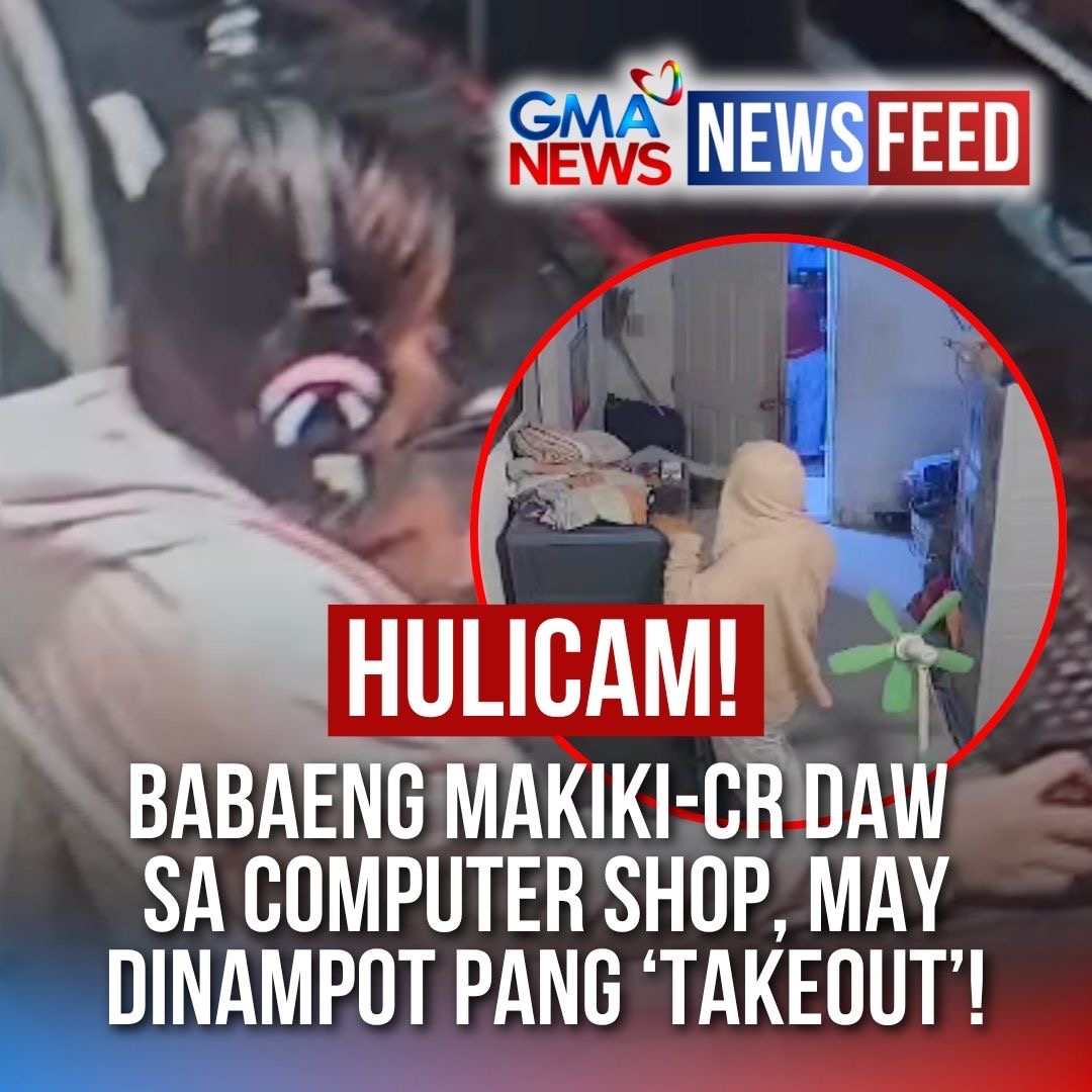 Tila ordinaryong customer lang sa computer shop ang babaeng ito sa Sta. Cruz, Laguna. Pero matapos maki-CR sa loob ng bahay ng may-ari, may dinampot pa itong ‘takeout’ bago umalis! Ang kaniyang ginawa, huli-cam sa CCTV! Panoorin ang video.