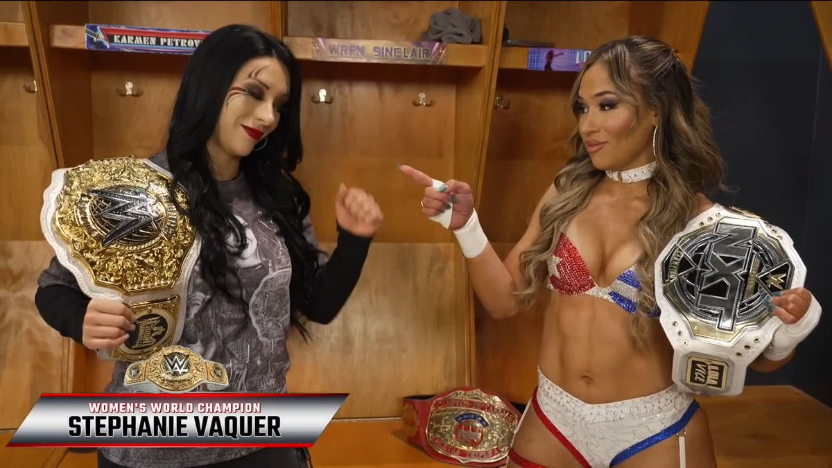 Two CHAMPS!! Valerie Loureda and Stephanie Vaquer are a whole VIBE! 😤