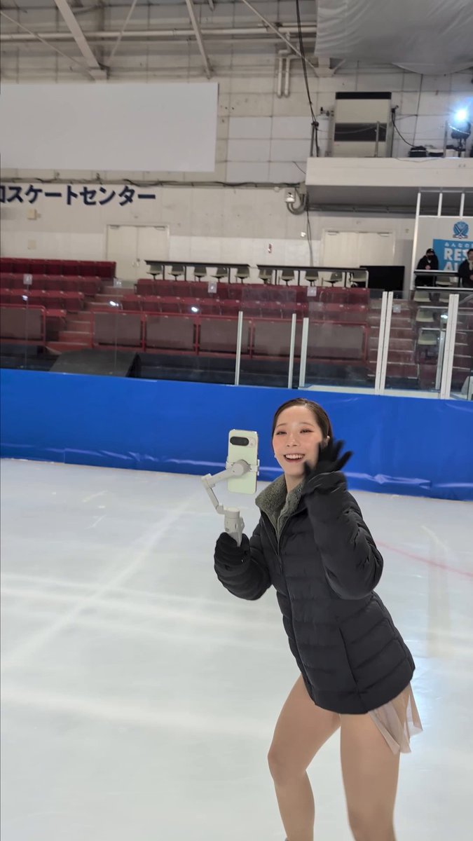【りくりゅう✖️ Google コラボ CM 決定】 りくりゅうのお二人が CM 撮影のためのウォーミングアップ動画を送ってくださいました…! 木原選手からみた三浦選手バージョン↓