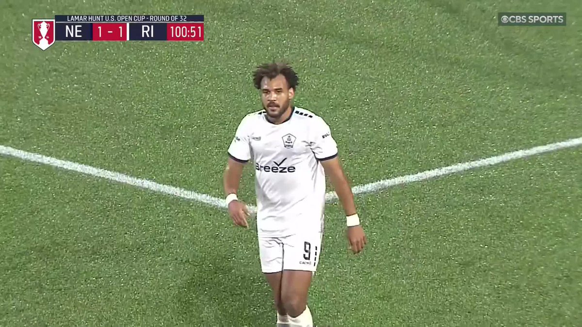 THE LATE LATE SHOW IN RHODE ISLAND 😳 Rhode Island FC equalize against the NE Revolution in the 101ST MINUTE to force extra time 😤