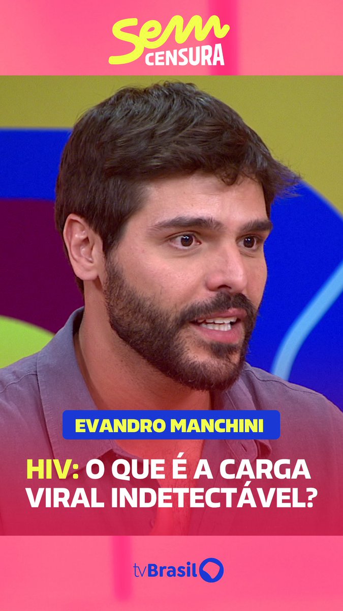 “As pessoas podem ter filhos biologicamente justamente porque elas deixam de transmitir o vírus”. No #SemCensura, Evandro Manchini explica o que significa carga viral indetectável para o HIV. Assista na íntegra no canal da TV Brasil no YouTube e no app TV Brasil Play! 💻📲