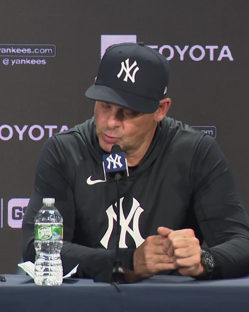 "He killed us. He was right in the middle of hurting us tonight" - Aaron Boone on Oswald Peraza