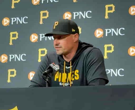 #Pirates manager Don Kelly on the decision to pinch-hit for Brandon Lowe