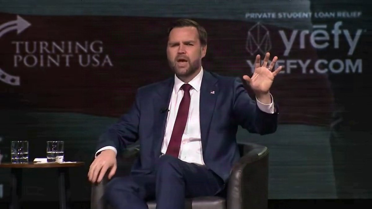 •Vice President JD Vance with a message for MAGA headed into the midterms: “The idea that this is done now, it's ridiculous… It's cyncial, pessimistic garbage pushed by people who want us to give up. DON’T GIVE UP.”