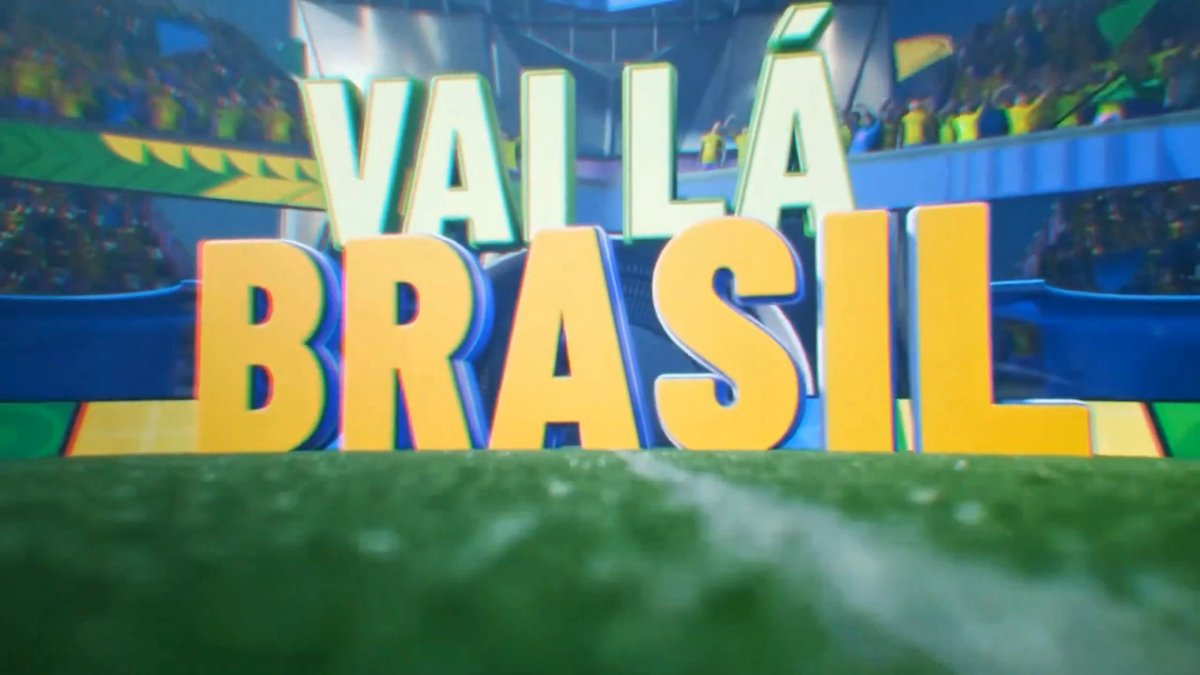 🚨 SBT lança clássica vinheta “Vai Lá Brasil”, versão 2026, com Silvinho e Amarelinho juntos em campo. O conteúdo já faz parte da divulgação da #CopaDoMundo, que a emissora transmitirá. Confira: