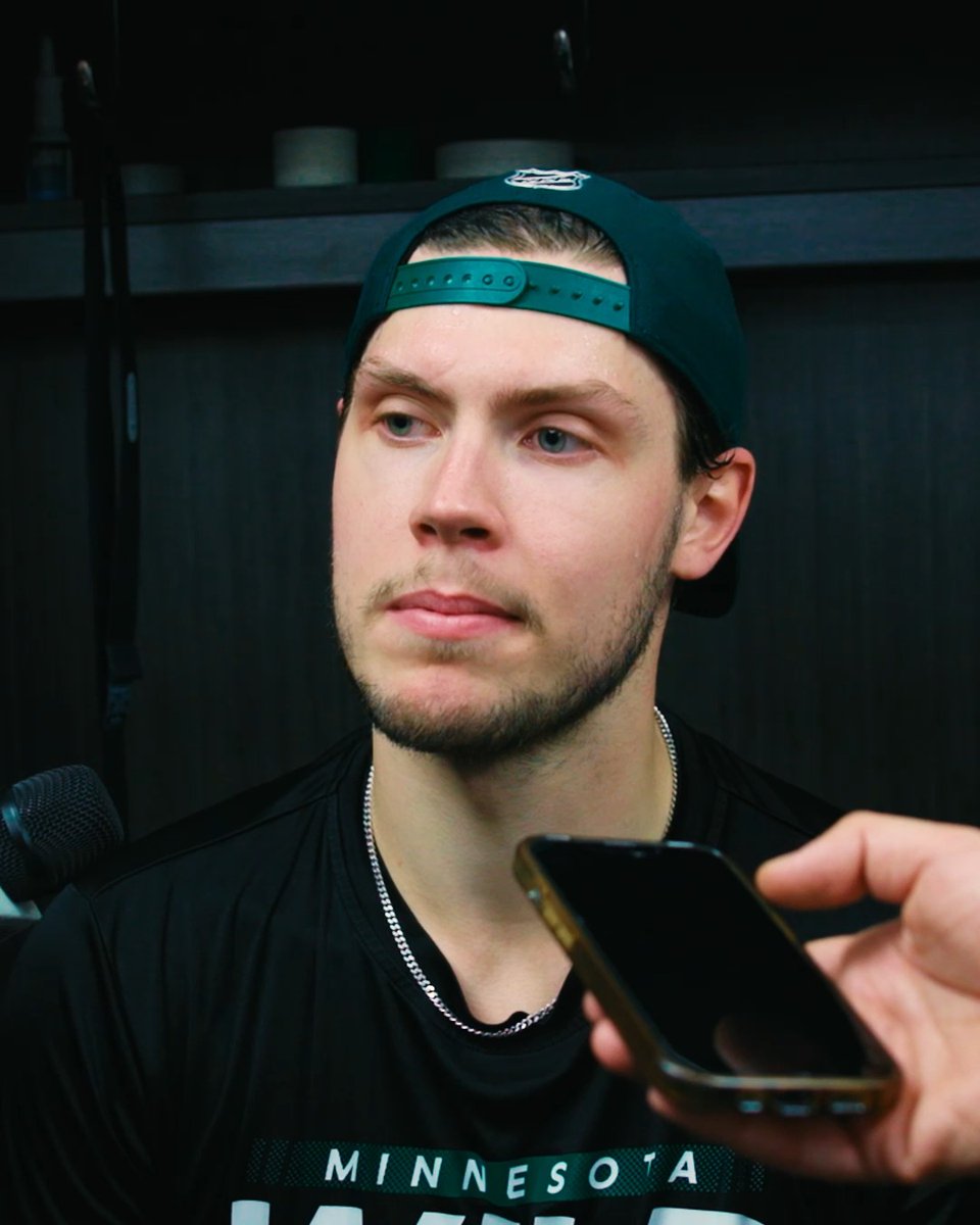 "I like the way I've been playing latley" 🗣️ Jesper Wallstedt on his game #mnwild