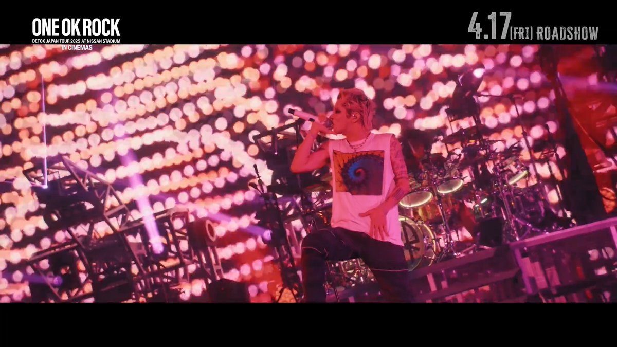 ＜ ＜ 公開まで 𝟐 𝐝𝐚𝐲𝐬 ! ＞＞ 本編より「NASTY」の 一部シーンを公開【第2弾】 2D｜SCREENX｜4DX｜ULTRA 4DX 4.17 FRI～順次全世界で公開 特製スマホ壁紙付きムビチケ 及び ムビチケコンビニ券の販売は明日4/16（木）まで！ #ONEOKROCKCINEMAS #映画OORDETOX #ワンオク映画