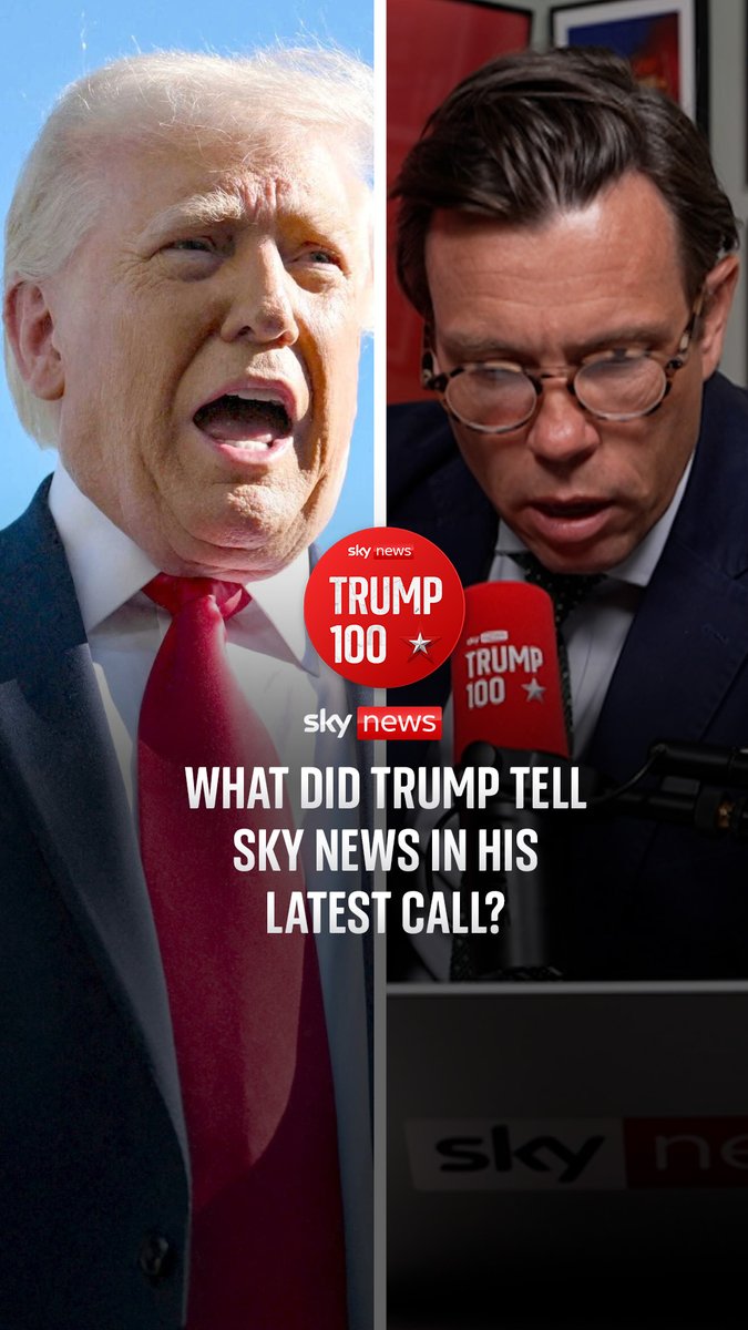 BREAKING: In a phone call with Sky's Mark Stone, U.S. President Donald Trump described the “sad” state of the special relationship with the UK amid the Iran War and suggested he could change the conditions of the trade deal. Listen here: