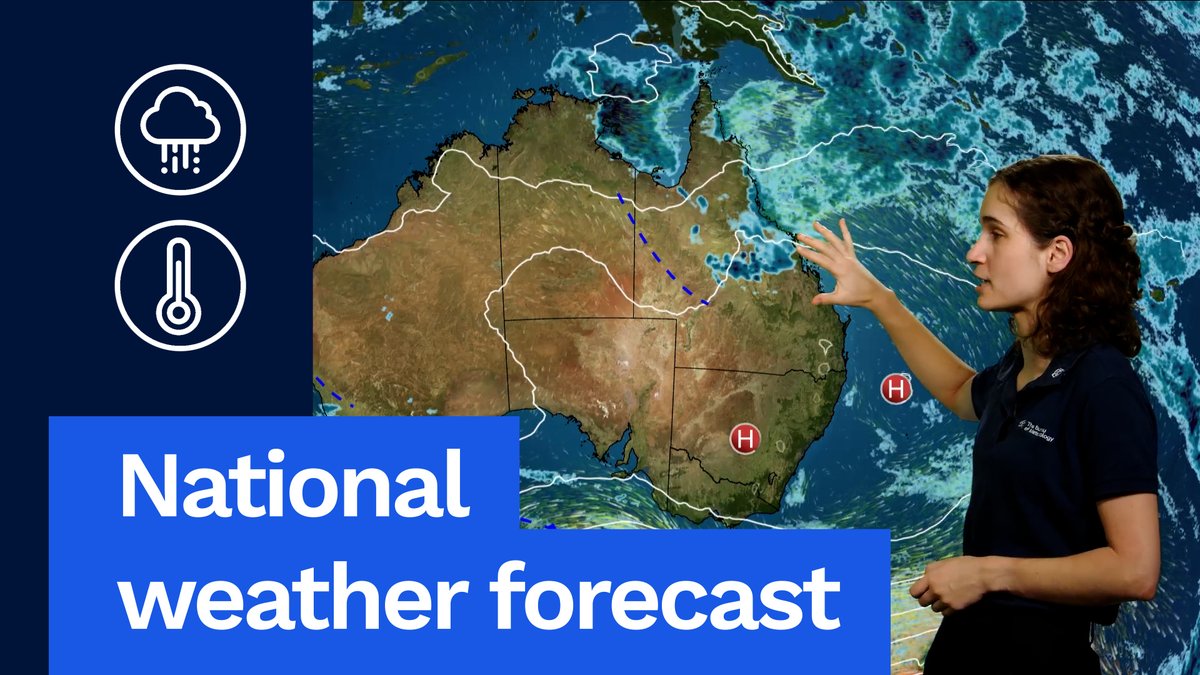 National Weather Forecast: Rain, storms in north-east and showers in south-east. Video current: 3pm AEST Wednesday 15 April 2026. Latest: or the BOM Weather app.