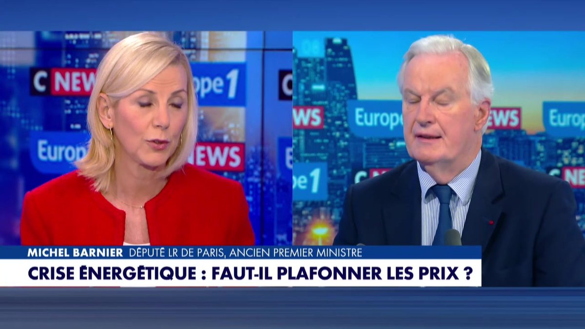 Crise énergétique : "Il faut dire la vérité aux gens, on ne peut pas dépenser de l'argent qu'on n'a pas" estime Michel Barnier #LaGrandeInterview #Europe1