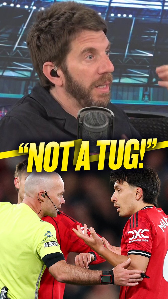😡 "The game is gone!" ❌ "That's not violent conduct. Pulling someone's hair bun isn't violent conduct." Andy Goldstein wasn't happy with Lisandro Martinez's hair pull red card 🔥