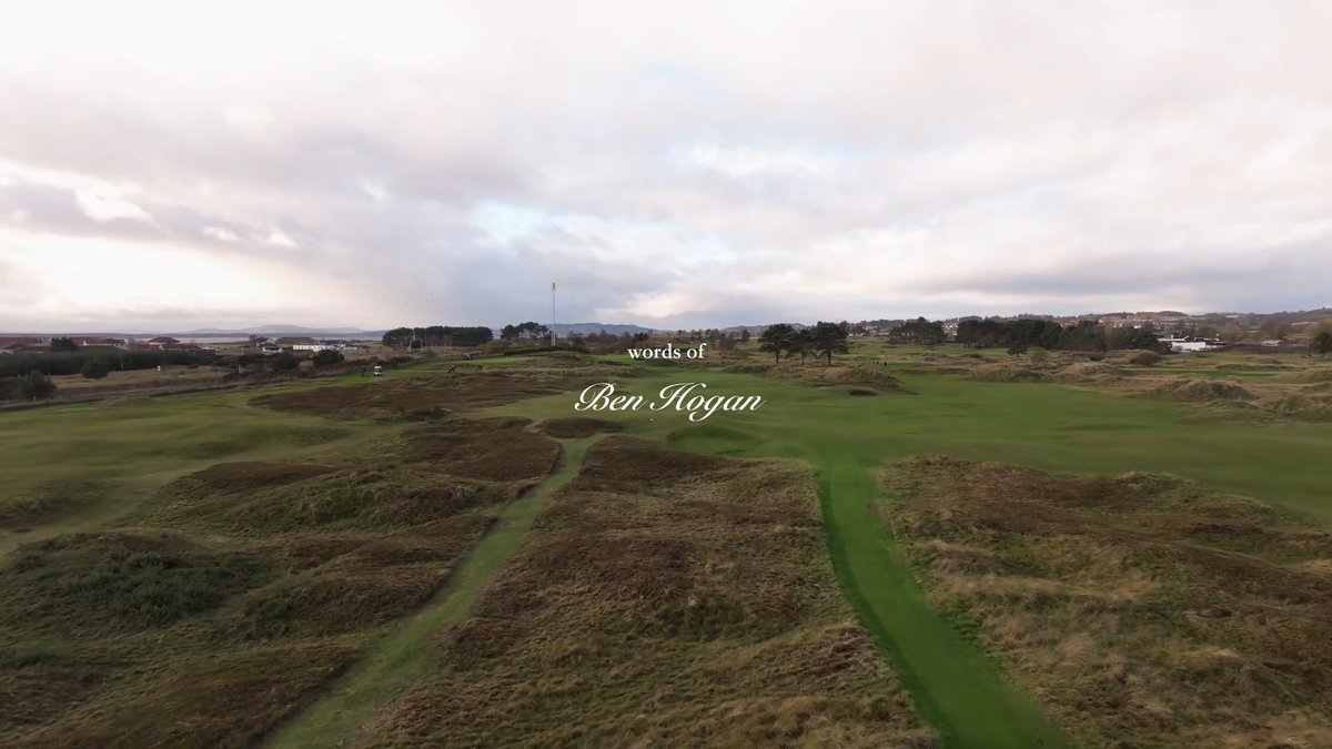 We've told it a thousand times, so it's nice to hear Ben Hogan himself explain why he came to Carnoustie in 1953, which was the catalyst for his visit to Panmure.