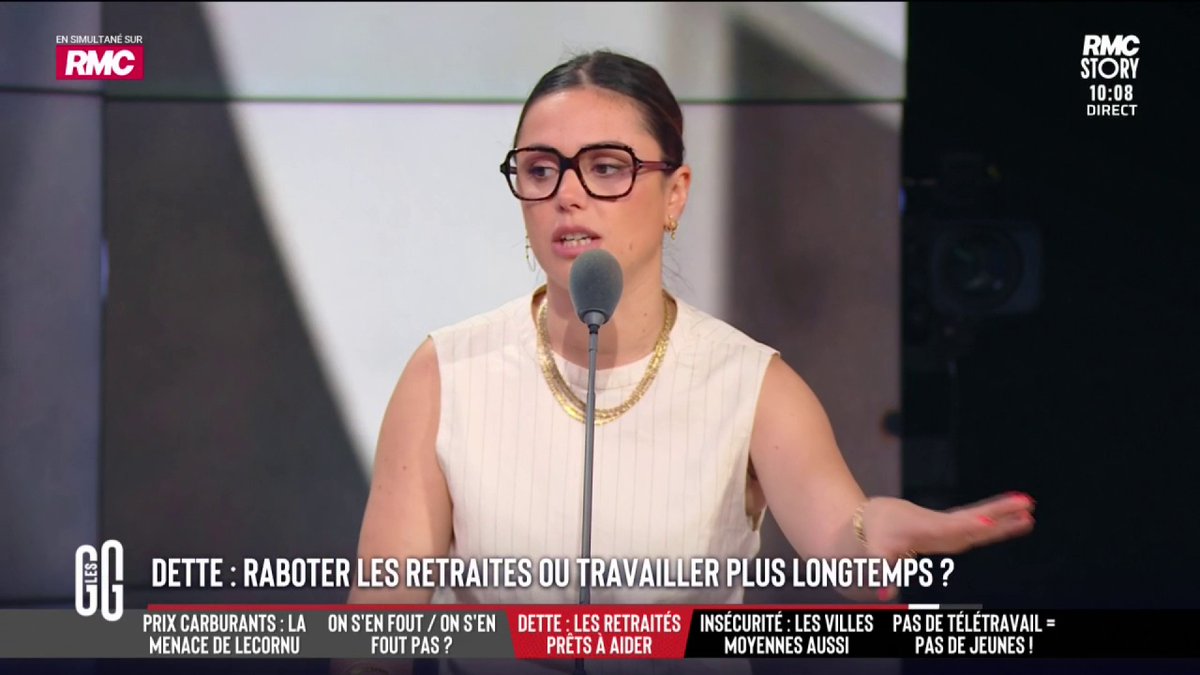 🗣️ Laura Warton Martinez : "Déjà on arrête les régimes spécifiques, tout le monde à la même enseigne. Soit t'es au régime public, soit tu capitalises. Et quelqu'un qui travaille 45 ans par capitalisation, il peut se faire une retraite de 5.000 €." #GGRMC