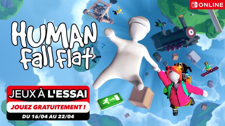 🚨 Alerte jeu à l'essai ! 🚨 Dès demain et jusqu'au 22 avril, les abonnés Nintendo Switch Online pourront jouer gratuitement à Human Fall Flat, le jeu de plateformes aussi drôle que divertissant et basé sur la physique ! Téléchargez-le dès maintenant :