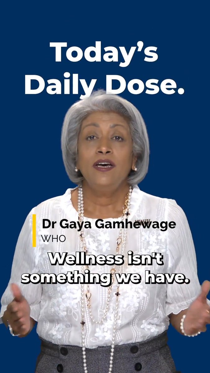 Wellness is active, not passive. It's the choices we make today, and every day that shape our health. On this International Wellness Day, what choice will you make?