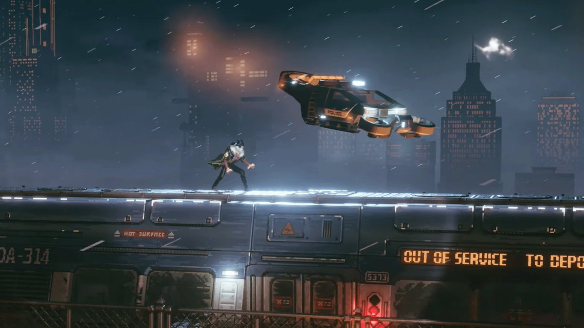 Replaced is out now! Here's a look at the 2.5D pixel-based cyberpunk action platformer where you'll explore a ruined world as an AI stuck in a human body:
