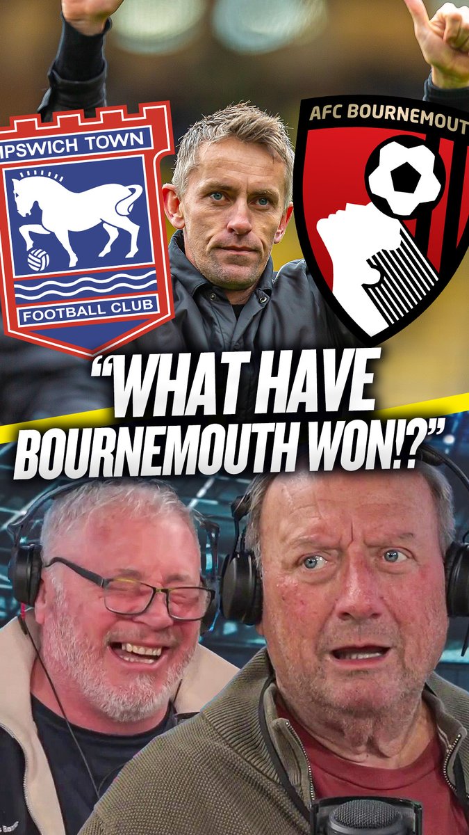 🚜 Brazil: "Bournemouth are not bigger than Ipswich! What have Bournemouth won!?" 😬 McCoist: "Ooooo... we've touched a nerve!" Alan Brazil was fuming with the suggestion that #AFCB are a bigger club than #ITFC as Kieran McKenna is linked with the Cherries job! 👀