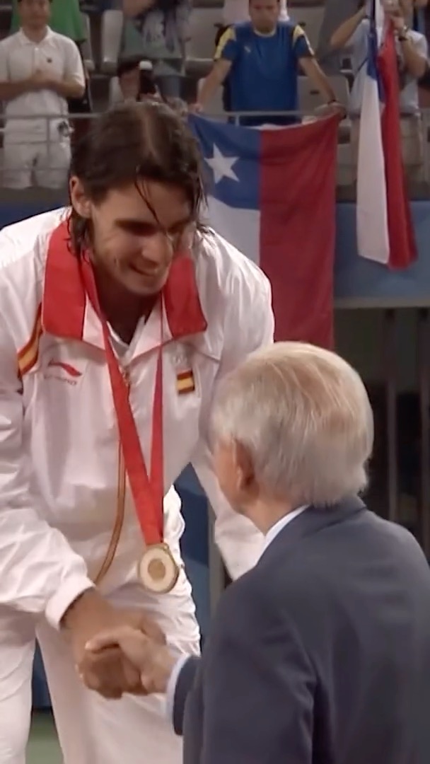 When Rafael Nadal became a gold medallist in 2008 🤩🥇