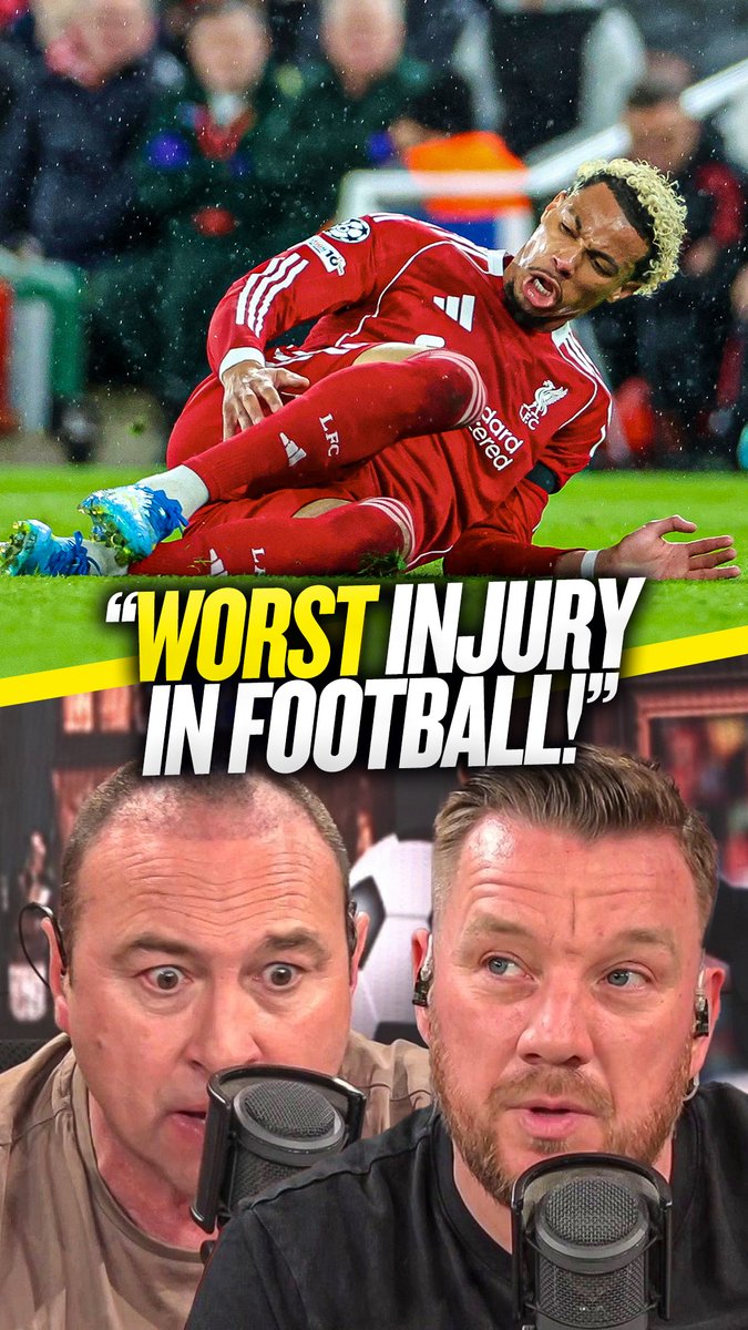 😔 Cundy: "That's an absolute sickener. This is a long, long, long injury." 😫 O'Hara: "The achilles injury has become the worst injury in football." Jason Cundy and Jamie O'Hara react to reports that #LFC's Hugo Ekitike has ruptured his achilles.
