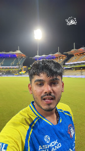 Ayush Mhatre thanking the CSK fans.